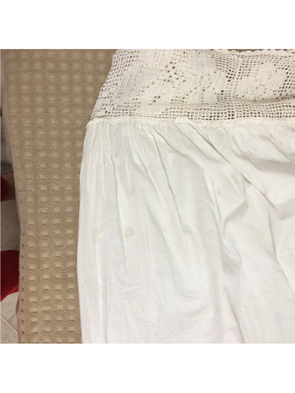 1910 Chemise Tatting Cotton - Picture 3 of 6